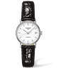 Черный кожаный ремешок Longines L682100657, теленок, 13/10, без замка, для часов Longines Lyre L4.321.4, L4.321.2, L4.360.4, L4.221.2, L4.221.4, L4.258.2, L4.258.4, L4.259.2, L4.259.4, L4.260.2
