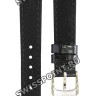 Черный кожаный ремешок Tissot T600045505 / T610045506, теленок, 14/12, стальная пряжка, для часов Tissot Classic Dream T129.210