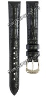 Черный кожаный ремешок Tissot T600045505 / T610045506, теленок, 14/12, стальная пряжка, для часов Tissot Classic Dream T129.210