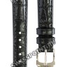 Черный кожаный ремешок Tissot T600045505 / T610045506, теленок, 14/12, стальная пряжка, для часов Tissot Classic Dream T129.210