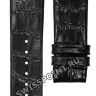 Черный кожаный ремешок Tissot T610026907, теленок, имитация крокодила, 20/18, без замка, для часов Tissot Odaci-T LS T020.317, T020317