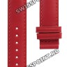 Красный кожаный ремешок Tissot T610029944, теленок, 16/16, без замка, для часов Tissot Lady Heart T050.207, T050207A