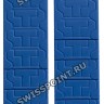 Синий каучуковый ремешок Tissot T610014611, 20/20, без замка, для часов Tissot T-Race T011.414, T011.417, T372, T373, T472