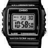 Черный полимерный ремешок Casio 10435844 для часов Casio W-215H-1A, W-215H-1A2