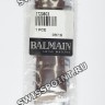 Коричневый кожаный ремешок Balmain B1720803, 22/18, с двойным вырезом, без замка, для часов Balmain 5881, 5885, 5886