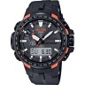 Черный карбоновый ремешок Casio 10631614 для часов Casio PRW-6000Y-1A, PRW-S6100Y-1, PRW-6100Y-1