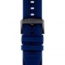 Синий силиконовый ремешок Tissot T603041961, черная пряжка, для часов Tissot T-Race Chronograph T115.417.37.041.00