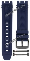 Синий силиконовый ремешок Tissot T603041961, черная пряжка, для часов Tissot T-Race Chronograph T115.417.37.041.00