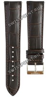 Коричневый кожаный ремешок Tissot T600045522 / T610045523, теленок, 22/19, стальная пряжка, для часов Tissot Classic Dream T129.407, T129.410