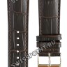 Коричневый кожаный ремешок Tissot T600045522 / T610045523, теленок, 22/19, стальная пряжка, для часов Tissot Classic Dream T129.407, T129.410