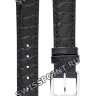 Черный кожаный ремешок Tissot T600013055, теленок, 14/12, стальная пряжка, для часов Tissot Old Desire T830/930