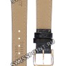 Черный кожаный ремешок Tissot T600013055, теленок, 14/12, стальная пряжка, для часов Tissot Old Desire T830/930