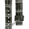 Серый кожаный ремешок Tissot T610033280, теленок, 14/12, без замка, для часов Tissot T10 T073.310