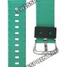 Черный полимерный ремешок Casio 10587157 с бирюзовой подложкой, стальная пряжка, для часов Casio  AWG-M100SBL-1A