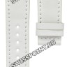 Белый кожаный ремешок Tissot T610014637, 20/18, телёнок, интегрированный, без замка, для часов Tissot T-Touch Z252/352