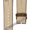 Коричневый кожаный ремешок Balmain B172080, 22/18, с двойным вырезом, без замка, для часов Balmain Chrono 5889