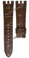 Коричневый кожаный ремешок Balmain B172080, 22/18, с двойным вырезом, без замка, для часов Balmain Chrono 5889