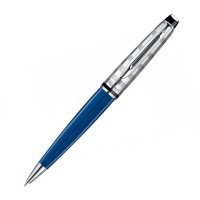 Ручка WATERMAN 1904593 Шариковая ручка Waterman Expert Deluxe 2014, Blue Obsession CT, стержень: MBlue (№ 410)