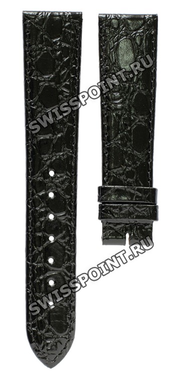 Черный кожаный ремешок Longines L682100667, теленок, 19/16, без замка, для часов Longines Presence L4.824.6, L4.714.6, L4.744.6, L4.778.6