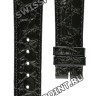 Черный кожаный ремешок Longines L682100667, теленок, 19/16, без замка, для часов Longines Presence L4.824.6, L4.714.6, L4.744.6, L4.778.6