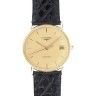 Черный кожаный ремешок Longines L682100667, теленок, 19/16, без замка, для часов Longines Presence L4.824.6, L4.714.6, L4.744.6, L4.778.6