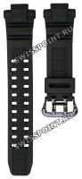 Черный полимерный ремешок Casio 10378608 для часов Casio GW-3000BB-1A, GW-3500BB-1A