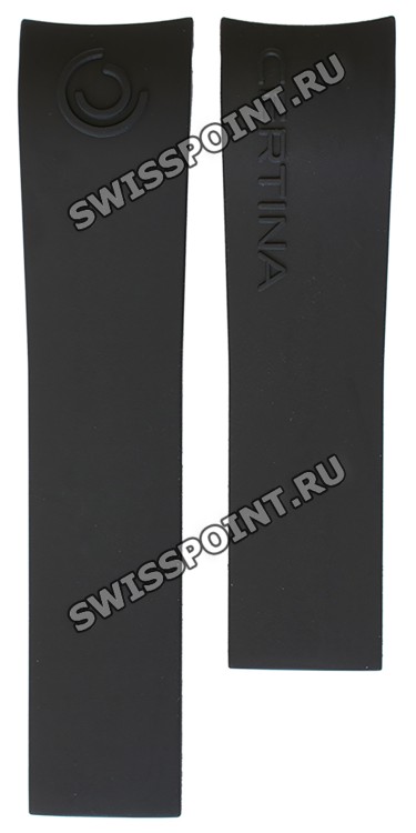 Черный каучуковый ремешок Certina C610010954 для часов Certina Ds Action C260.7078