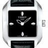 Черный кожаный ремешок Tissot T610020011, теленок, имитация крокодила, 14/14, без замка, для часов Tissot T-Wave, Bridgeport L850, T045.207