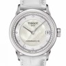 Белый кожаный ремешок Tissot T610033630, теленок, 18/16, без замка, для часов Tissot Luxury T086.207, T086.208