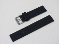 Черный каучуковый ремешок STAILER ORIGINAL BC101-20 размер (20/20 мм), длина L (120 / 80 мм) гладкий