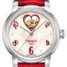 Красный кожаный ремешок Tissot T610031524, имитация крокодила, 16/16, без замка, для часов Tissot Lady Heart T050.207.16.116.02, T050.207.16.116.03
