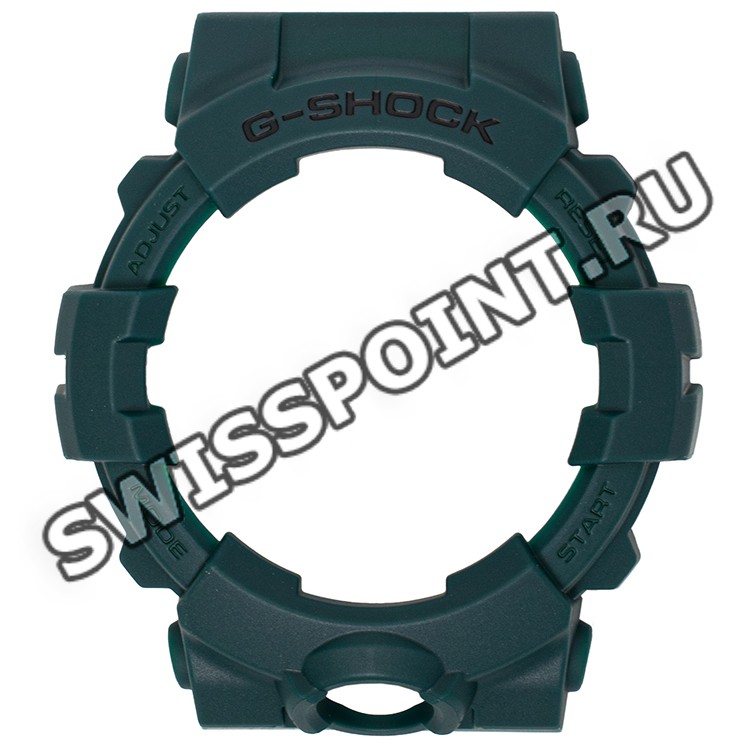 Зеленый рант корпуса часов Casio 10561568 для часов Casio GBA-800-3A