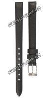 Черный кожаный ремешок Tissot T600043159 / T610043160, 9/8 мм, стальная пряжка, для часов Tissot Lovely T058.109.16.056.00