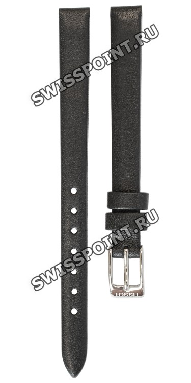 Черный кожаный ремешок Tissot T600043159 / T610043160, 9/8 мм, стальная пряжка, для часов Tissot Lovely T058.109.16.056.00