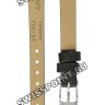 Черный кожаный ремешок Tissot T600043159 / T610043160, 9/8 мм, стальная пряжка, для часов Tissot Lovely T058.109.16.056.00