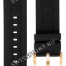 Черный каучуковый ремешок Tissot T603041971, розовая пряжка, для часов Tissot T-Race Chronograph T115.417.37.051.00