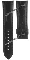 Черный кожаный ремешок Tissot T610033631, теленок, 22/20, без замка, для часов Tissot Luxury T086.407, T086.408