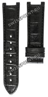 Черный кожаный ремешок Balmain B1730845, 20/18, с вырезом, без замка для часов Balmain 5071, 5075