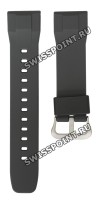 Черный полимерный ремешок Casio 10631622 с бело-голубой подложкой для часов Casio PRG-650Y-1