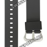 Черный полимерный ремешок Casio 10631622 с бело-голубой подложкой для часов Casio PRG-650Y-1