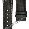 Черный кожаный ремешок Longines L682120176, аллигатор, 21/18 XS, укороченный, без замка, для часов Longines Master Collection L2.798.4, L2.803.4, L2.798.5, L2.799.4, L2.799.5, L2.920.4, L2.910.4, L2.629.4, L2.648.4, L2.665.4