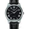 Черный кожаный ремешок Longines L682120176, аллигатор, 21/18 XS, укороченный, без замка, для часов Longines Master Collection L2.798.4, L2.803.4, L2.798.5, L2.799.4, L2.799.5, L2.920.4, L2.910.4, L2.629.4, L2.648.4, L2.665.4