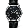 Черный кожаный ремешок Longines L682120176, аллигатор, 21/18 XS, укороченный, без замка, для часов Longines Master Collection L2.798.4, L2.803.4, L2.798.5, L2.799.4, L2.799.5, L2.920.4, L2.910.4, L2.629.4, L2.648.4, L2.665.4