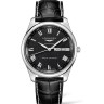 Черный кожаный ремешок Longines L682120176, аллигатор, 21/18 XS, укороченный, без замка, для часов Longines Master Collection L2.798.4, L2.803.4, L2.798.5, L2.799.4, L2.799.5, L2.920.4, L2.910.4, L2.629.4, L2.648.4, L2.665.4
