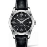 Черный кожаный ремешок Longines L682120176, аллигатор, 21/18 XS, укороченный, без замка, для часов Longines Master Collection L2.798.4, L2.803.4, L2.798.5, L2.799.4, L2.799.5, L2.920.4, L2.910.4, L2.629.4, L2.648.4, L2.665.4