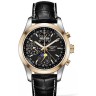 Черный кожаный ремешок Longines L682120176, аллигатор, 21/18 XS, укороченный, без замка, для часов Longines Master Collection L2.798.4, L2.803.4, L2.798.5, L2.799.4, L2.799.5, L2.920.4, L2.910.4, L2.629.4, L2.648.4, L2.665.4