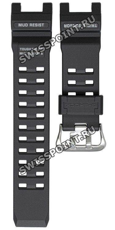 Черный полимерный ремешок Casio 10660468 для часов Casio GW-9500-1
