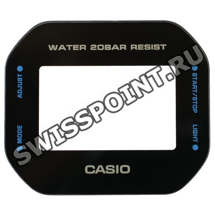 Минеральное стекло Casio 10549613 с принтом для часов Casio DW-5600DE-2