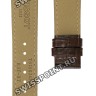 Коричневый кожаный ремешок Tissot T610034564, теленок, 18/16, без замка, для часов Tissot Titanium T087.207.56.117.00