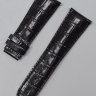 Черный кожаный ремешок Tissot T610014535, имитация крокодила, 25/20, без замка, для часов Tissot Bascule T921.526, T921526A